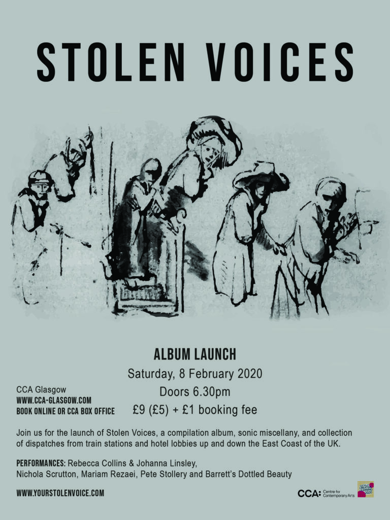 Poster Stolen Voices Album Launch 2020